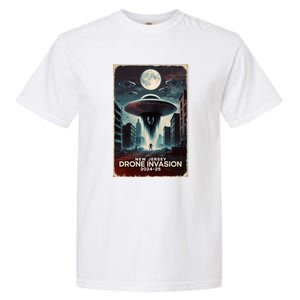 Drones New Jersey Ufo Uap Alien Invasion Garment-Dyed Heavyweight T-Shirt