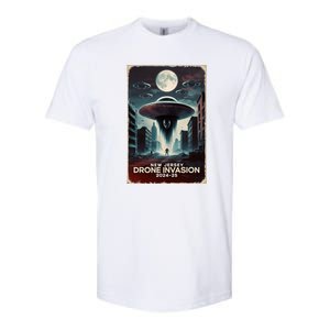 Drones New Jersey Ufo Uap Alien Invasion Softstyle CVC T-Shirt