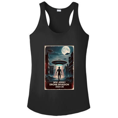 Drones New Jersey Ufo Uap Alien Invasion Ladies PosiCharge Competitor Racerback Tank