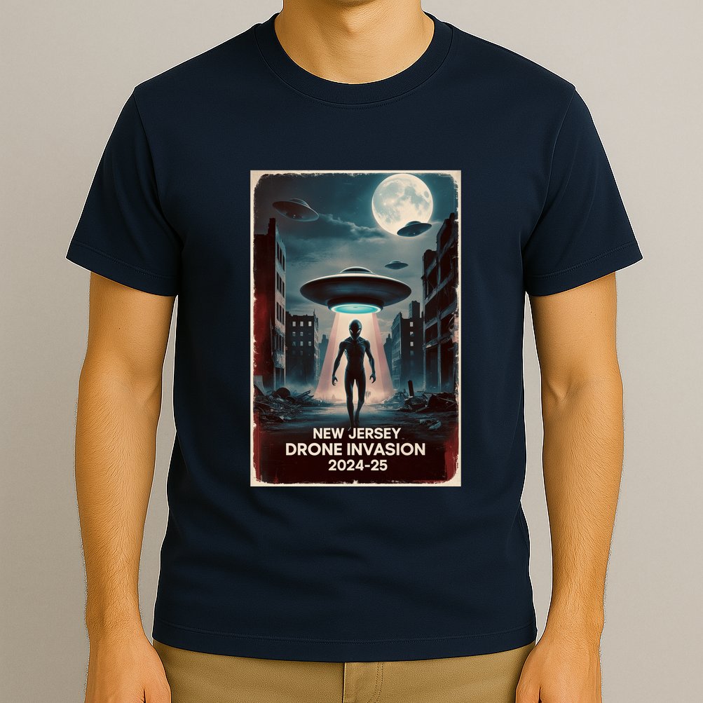 Drones New Jersey Ufo Uap Alien Invasion T-Shirt