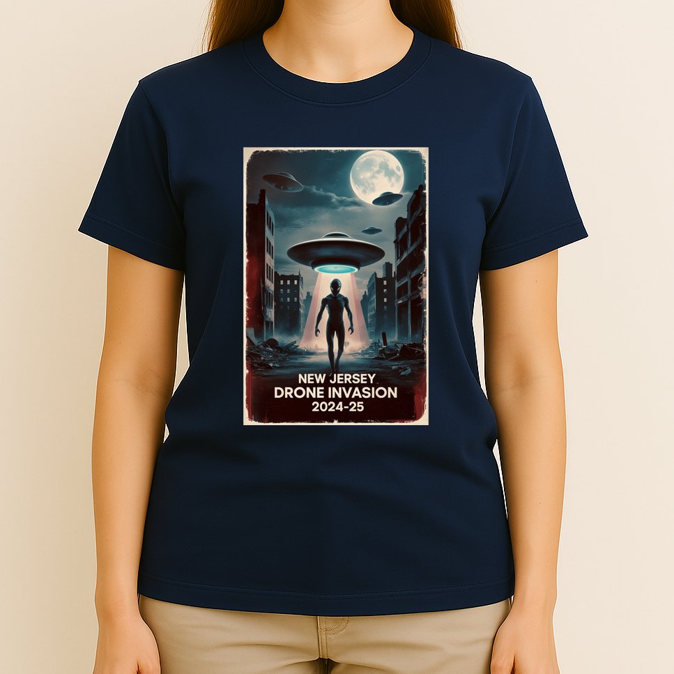 Drones New Jersey Ufo Uap Alien Invasion T-Shirt