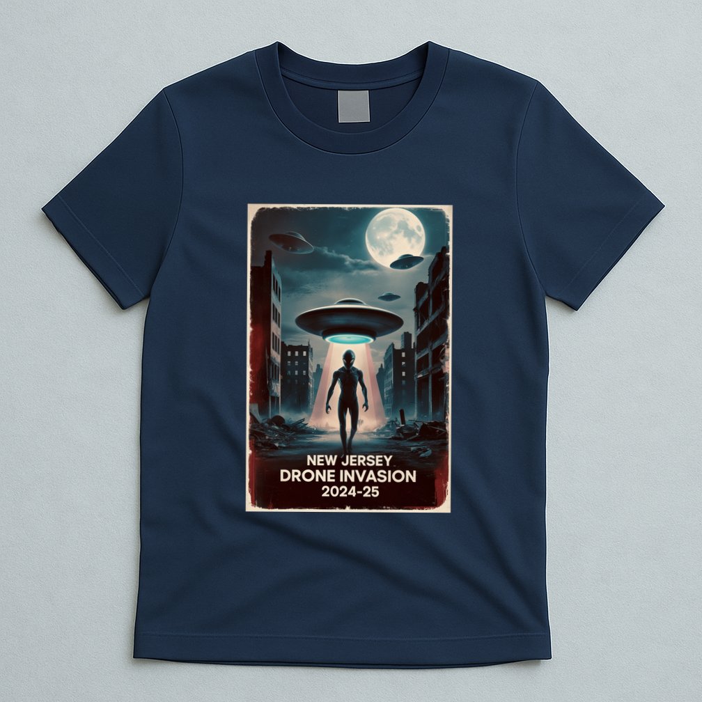 Drones New Jersey Ufo Uap Alien Invasion T-Shirt