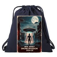 Drones New Jersey Ufo Uap Alien Invasion Drawstring Bag