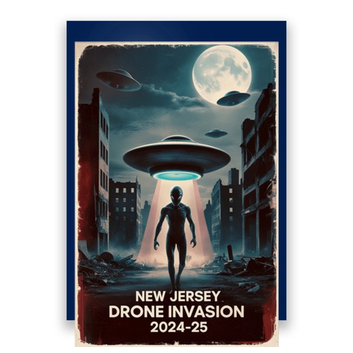 Drones New Jersey Ufo Uap Alien Invasion Poster