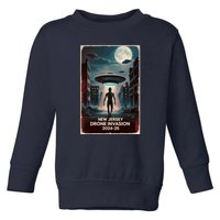 Drones New Jersey Ufo Uap Alien Invasion Toddler Sweatshirt