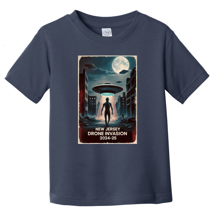 Drones New Jersey Ufo Uap Alien Invasion Toddler T-Shirt