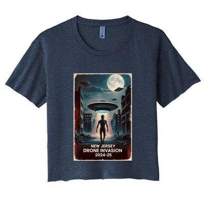 Drones New Jersey Ufo Uap Alien Invasion Crop Top