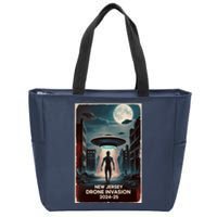 Drones New Jersey Ufo Uap Alien Invasion Zip Tote Bag