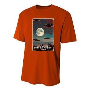 Drones New Jersey Ufo Uap Alien Invasion Performance Sprint T-Shirt