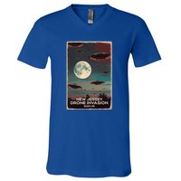 Drones New Jersey Ufo Uap Alien Invasion V-Neck T-Shirt