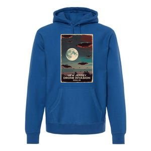 Drones New Jersey Ufo Uap Alien Invasion Premium Hoodie