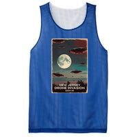 Drones New Jersey Ufo Uap Alien Invasion Mesh Reversible Basketball Jersey Tank