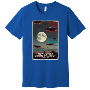 Drones New Jersey Ufo Uap Alien Invasion Premium T-Shirt