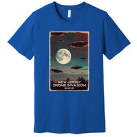 Drones New Jersey Ufo Uap Alien Invasion Premium T-Shirt