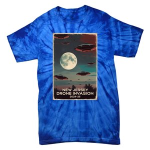 Drones New Jersey Ufo Uap Alien Invasion Tie-Dye T-Shirt