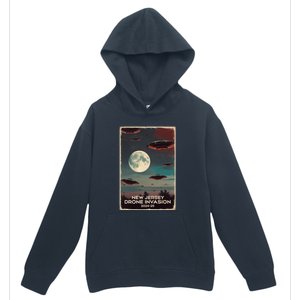 Drones New Jersey Ufo Uap Alien Invasion Urban Pullover Hoodie