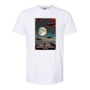 Drones New Jersey Ufo Uap Alien Invasion Softstyle CVC T-Shirt