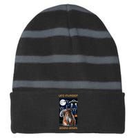 Drones New Jersey Ufo Uap Striped Beanie with Solid Band