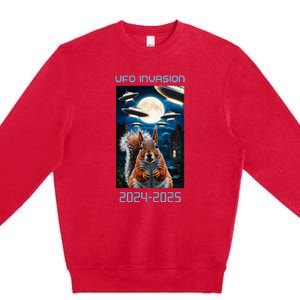 Drones New Jersey Ufo Uap Premium Crewneck Sweatshirt