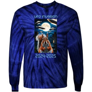 Drones New Jersey Ufo Uap Tie-Dye Long Sleeve Shirt