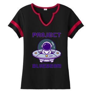 Drones New Jersey Ufo Uap Alien Invasion Project Bluebeam Ladies Halftime Notch Neck Tee