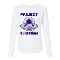 Drones New Jersey Ufo Uap Alien Invasion Project Bluebeam Womens Cotton Relaxed Long Sleeve T-Shirt