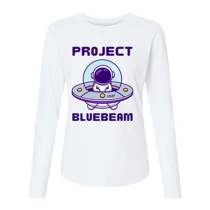 Drones New Jersey Ufo Uap Alien Invasion Project Bluebeam Womens Cotton Relaxed Long Sleeve T-Shirt