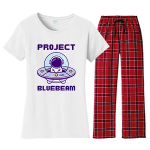 Drones New Jersey Ufo Uap Alien Invasion Project Bluebeam Women's Flannel Pajama Set