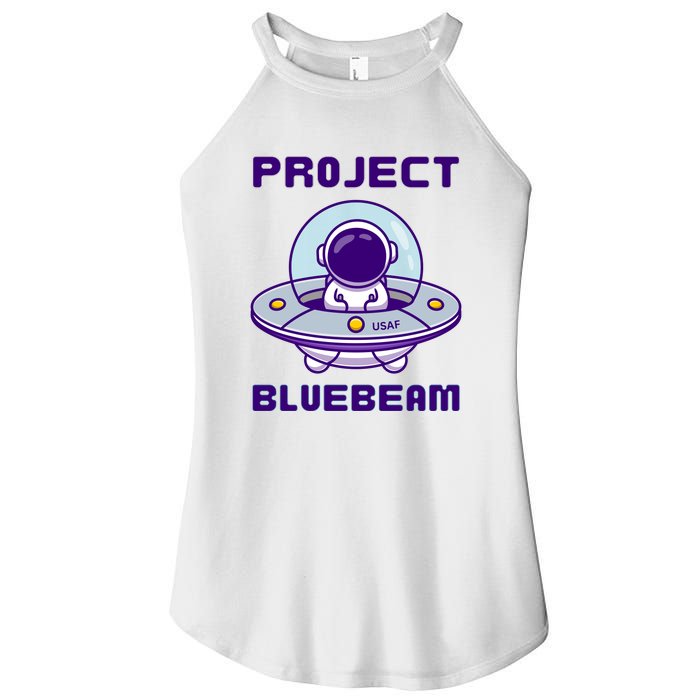 Drones New Jersey Ufo Uap Alien Invasion Project Bluebeam Women's Perfect Tri Rocker Tank