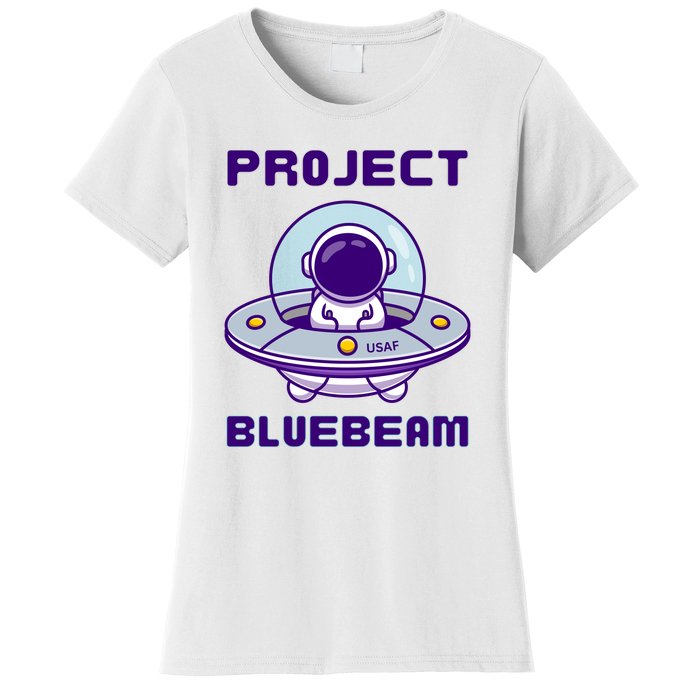 Drones New Jersey Ufo Uap Alien Invasion Project Bluebeam Women's T-Shirt