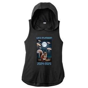 Drones New Jersey Ufo Uap Ladies PosiCharge Tri-Blend Wicking Draft Hoodie Tank