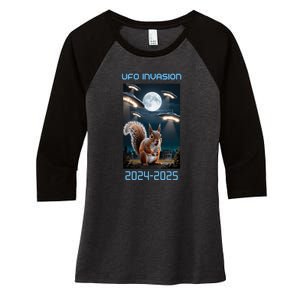 Drones New Jersey Ufo Uap Women's Tri-Blend 3/4-Sleeve Raglan Shirt