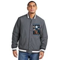 Drones New Jersey Ufo Uap Insulated Varsity Jacket