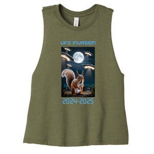 Drones New Jersey Ufo Uap Women's Racerback Cropped Tank