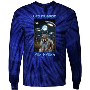 Drones New Jersey Ufo Uap Tie-Dye Long Sleeve Shirt