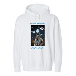 Drones New Jersey Ufo Uap Garment-Dyed Fleece Hoodie