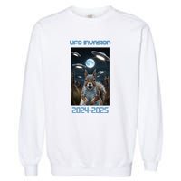 Drones New Jersey Ufo Uap Garment-Dyed Sweatshirt