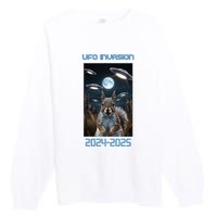 Drones New Jersey Ufo Uap Premium Crewneck Sweatshirt