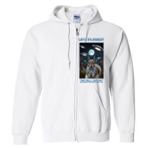 Drones New Jersey Ufo Uap Full Zip Hoodie