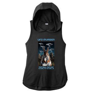 Drones New Jersey Ufo Uap Ladies PosiCharge Tri-Blend Wicking Draft Hoodie Tank