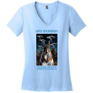 Drones New Jersey Ufo Uap Women's V-Neck T-Shirt