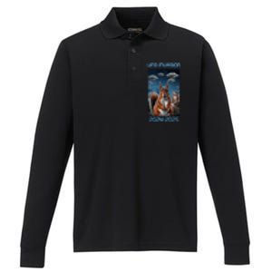 Drones New Jersey Ufo Uap Performance Long Sleeve Polo