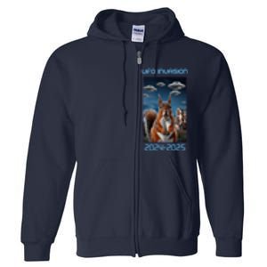 Drones New Jersey Ufo Uap Full Zip Hoodie