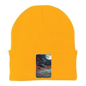 Drones New Jersey Ufo Uap Alien Invasion Knit Cap Winter Beanie