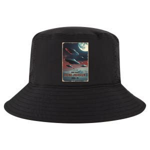 Drones New Jersey Ufo Uap Alien Invasion Cool Comfort Performance Bucket Hat