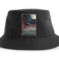 Drones New Jersey Ufo Uap Alien Invasion Sustainable Bucket Hat