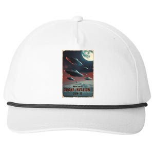 Drones New Jersey Ufo Uap Alien Invasion Snapback Five-Panel Rope Hat