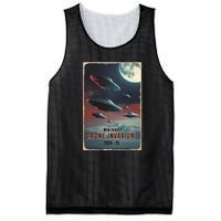 Drones New Jersey Ufo Uap Alien Invasion Mesh Reversible Basketball Jersey Tank