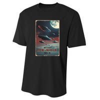 Drones New Jersey Ufo Uap Alien Invasion Performance Sprint T-Shirt