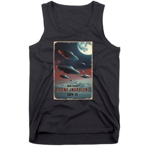 Drones New Jersey Ufo Uap Alien Invasion Tank Top